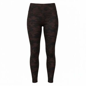Spanx Look at Me Now Women’s Seamless Leggings Wine Camo Med Workout Yoga Active